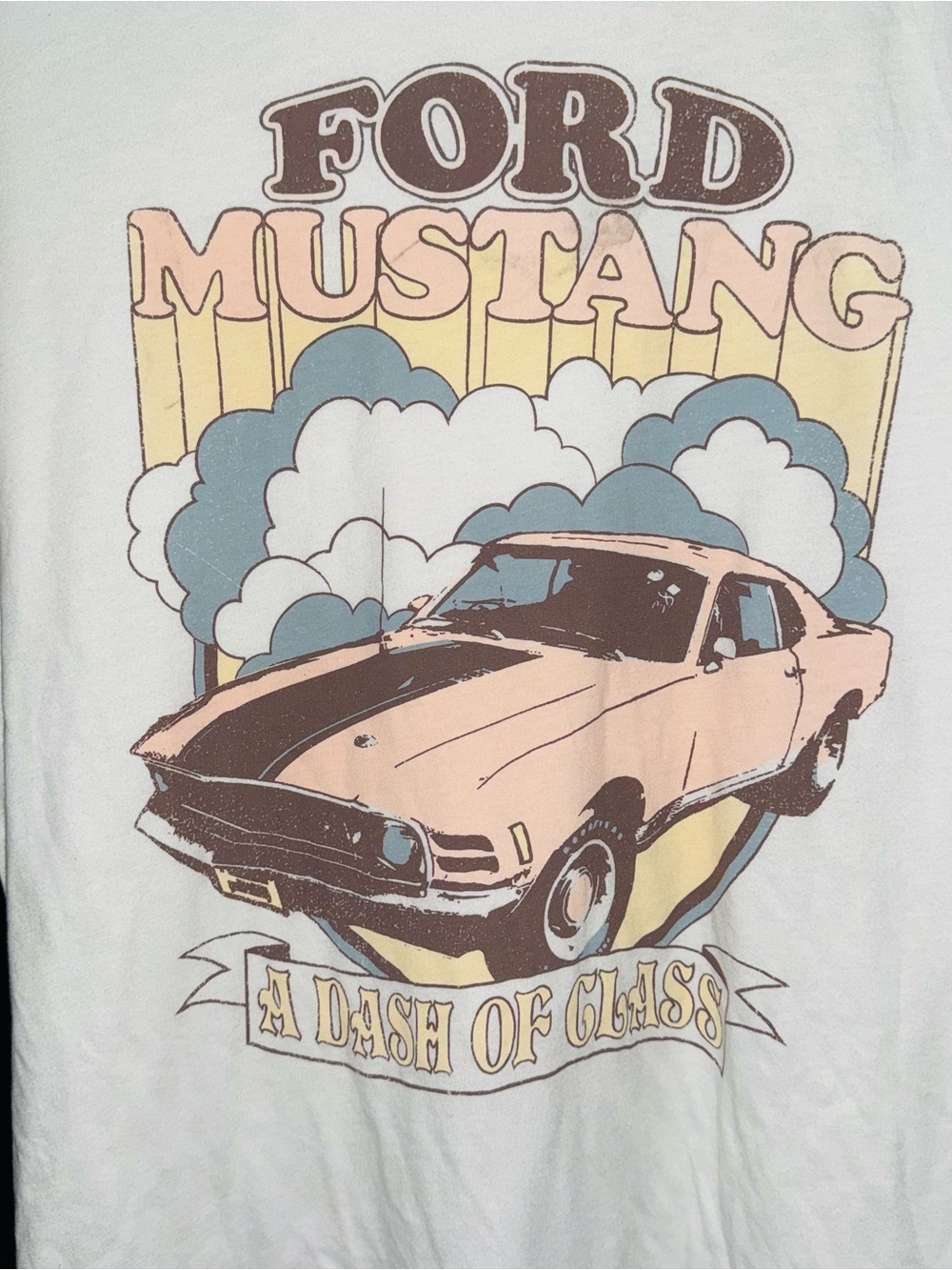 Time and Tru Women's Ford Mustang Graphic Tee Shirt XL 16-18 NWT Vintage Muscle - Picture 6 of 8